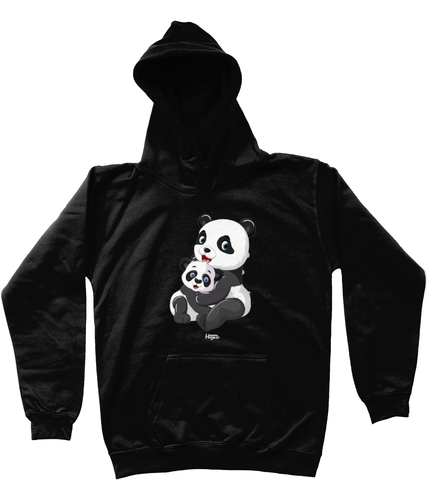 HannaHugs panda black hoodie ,Hannah Levy HannaHugs, HannaHugs hoodie, HannaHugs panda hoodie , children animal hoodie