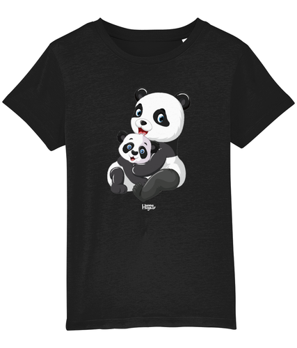 HannaHugs panda black T-shirt,Hannah Levy HannaHugs, HannaHugs T-Shirts, HannaHugs panda T-shirt , children animal t-Shirt.