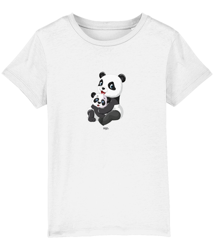 HannaHugs panda white T-shirt ,Hannah Levy HannaHugs, HannaHugs T-shirt, HannaHugs panda T-shirt , children animal T-shirt  