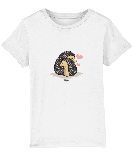 HannaHugs Hedgehog cute white T-shirt,Hannah Levy HannaHugs, HannaHugs T-Shirts, HannaHugs hedgehog T-shirt, children T-shirt .  